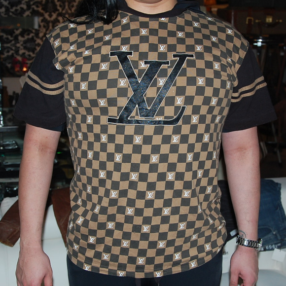 Louis Vuitton Shirts | Mens Vintage Tee Louis Shirt Brown | Poshmark